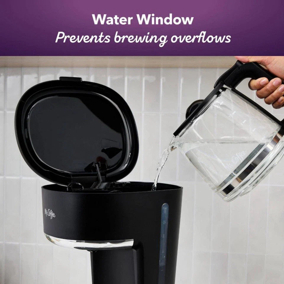 Mr.Coffee 12Cup Switch Coffee Maker Black 60oz Capacity Electric Drip Coffee Mac