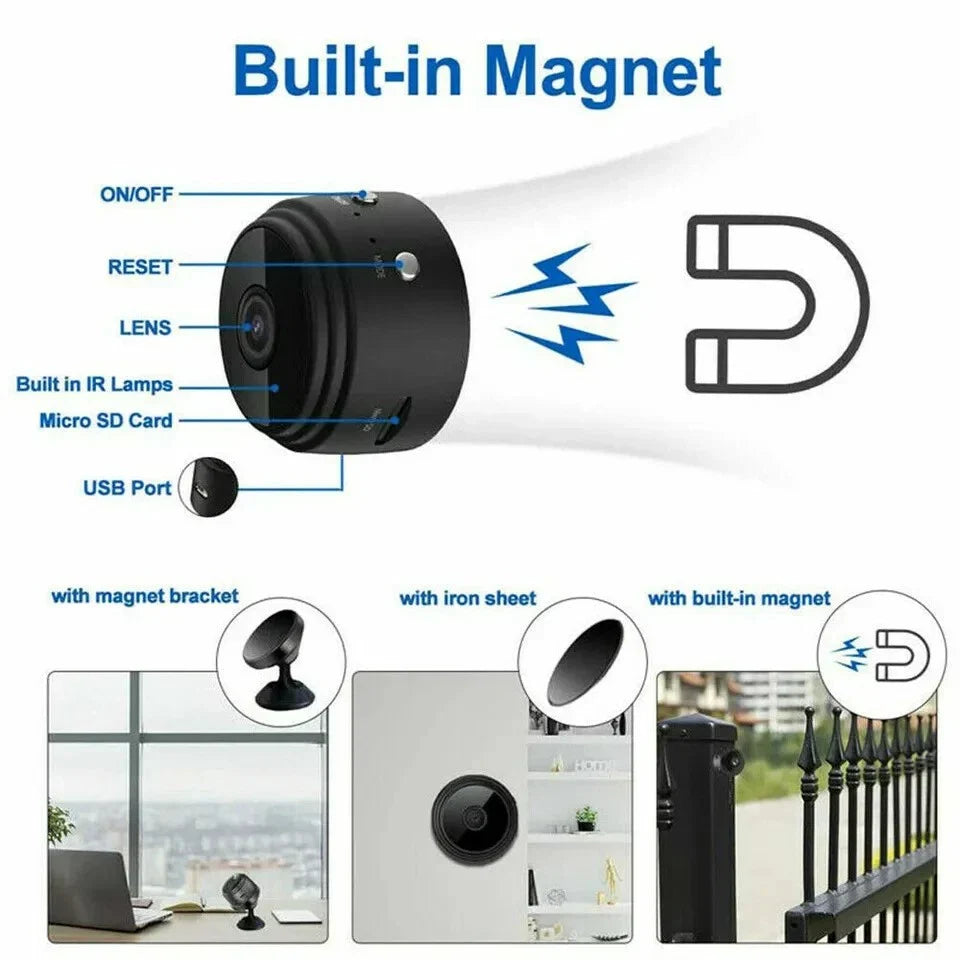Mini Home Camera Wireless Wifi IP Camcorder 1080P DVR Night Vision 1080P